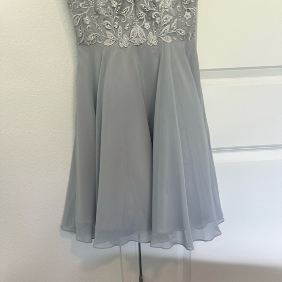 Embellished Homecoming Dress Grey/Slate - Picture 3 of 6